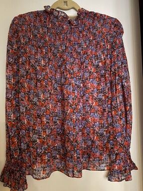 Rebecca Taylor LS Cosmic Floral Long Sleeves Top-Lovingly Worn with Care - Great